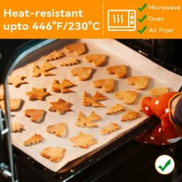 100 Pcs Parchment Paper Baking Sheets, Non-Stick Precut Baking Parchment Unbleached Baking Paper for Baking Grilling Air Fryer Steaming Bread Cup Cake Cookie