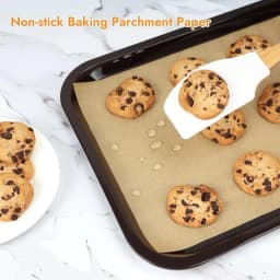 100 Pcs Parchment Paper Baking Sheets, Non-Stick Precut Baking Parchment Unbleached Baking Paper for Baking Grilling Air Fryer Steaming Bread Cup Cake Cookie