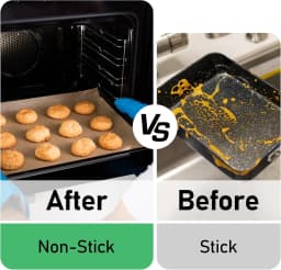 100 Pcs Parchment Paper Baking Sheets, Non-Stick Precut Baking Parchment Unbleached Baking Paper for Baking Grilling Air Fryer Steaming Bread Cup Cake Cookie