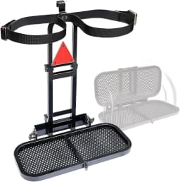 AP01 Universal Foldable Golf Cart Rear Seat Bag Holder for EZGO Club Car Yamaha - for Safety Grip Bar Maximum 8'' Wide