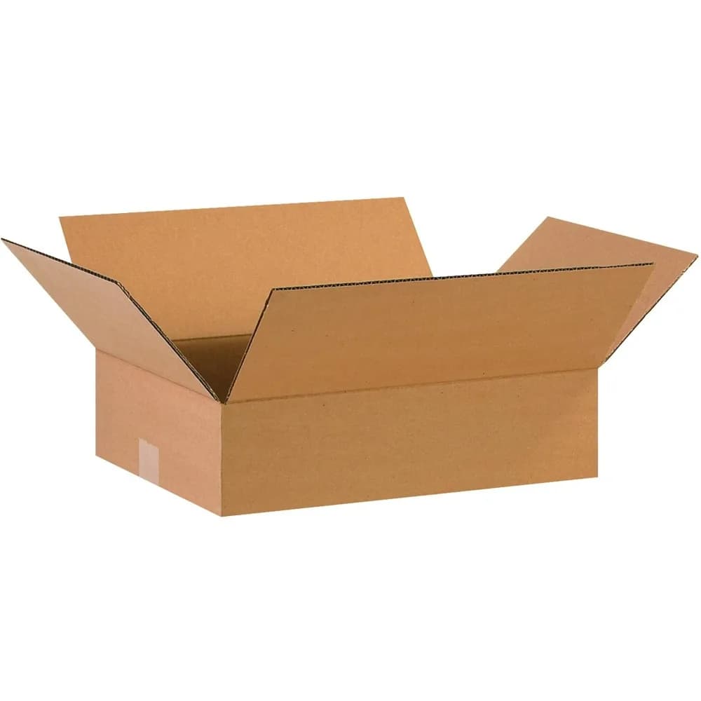 25 Pack Corrugated Cardboard Boxes 16x12x4 Inch Flat Strong Bulk Shipping Moving Storage Cartons For Business Home Packaging