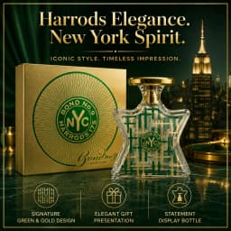 Bond No.9  Harrods 175 Eau De Parfum Spray, Luxury Green Gold Perfume Bottle, Elegant Fragrance Gift for Men Women