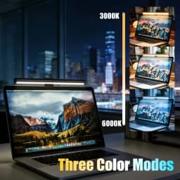 Computer Monitor Screen Light, Eye Protection Anti-Blue Light Office Study Desk Lamp, Space-Saving Desktop Lighting Lamp, Reading And Learning Illumination, Office Desk Light, Home Study Lighting Lamp, USB-Powered Desk Light