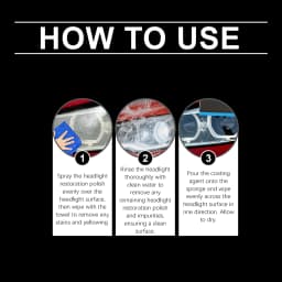 Car Headlight Care Kit, Headlight Renovation, Coating, Cleaning, Oxidation Removal, Light Transmittance Improvement, Auto Care Supplies