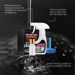 Car Headlight Care Kit, Headlight Renovation, Coating, Cleaning, Oxidation Removal, Light Transmittance Improvement, Auto Care Supplies