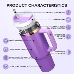 12 Pack 40 oz Rainbow Coating Stainless Steel Leak-proof Thermal Tumbler, for Laser Engraving, Hot and Cold