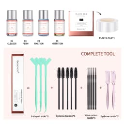 Brow Lift Perming Eyebrow Lamination Set Professional Brow Lamination Eyelash Long Lasting Eye Makeup Eyelash Lifting Perming Ket