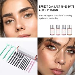 Brow Lift Perming Eyebrow Lamination Set Professional Brow Lamination Eyelash Long Lasting Eye Makeup Eyelash Lifting Perming Ket