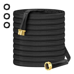 Garden Hose 25/50/75/100FT, Non-Expandable Fabric Covered Water Hose With 3/4" Fittings, Kink-Free For Outdoor Use