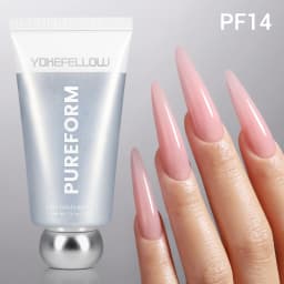 YOKEFELLOW PUREFORM Poly Gel Nai Polish Tpo&Hema Free Pink Red Extension Gel Large Capacity 50g Hard Gel for Starter Nail Art DIY