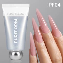 YOKEFELLOW PUREFORM Poly Gel Nai Polish Tpo&Hema Free Pink Red Extension Gel Large Capacity 50g Hard Gel for Starter Nail Art DIY