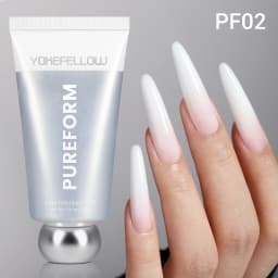 YOKEFELLOW PUREFORM Poly Gel Nai Polish Tpo&Hema Free Pink Red Extension Gel Large Capacity 50g Hard Gel for Starter Nail Art DIY