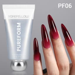 YOKEFELLOW PUREFORM Poly Gel Nai Polish Tpo&Hema Free Pink Red Extension Gel Large Capacity 50g Hard Gel for Starter Nail Art DIY