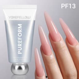YOKEFELLOW PUREFORM Poly Gel Nai Polish Tpo&Hema Free Pink Red Extension Gel Large Capacity 50g Hard Gel for Starter Nail Art DIY