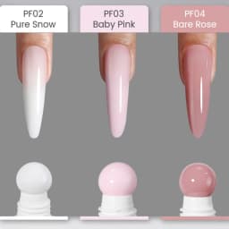 YOKEFELLOW PUREFORM Poly Gel Nai Polish Tpo&Hema Free Pink Red Extension Gel Large Capacity 50g Hard Gel for Starter Nail Art DIY