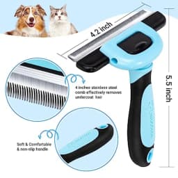 Pet Grooming Brush, Deshedding Tool for Dogs and Cats, Effectively Reduces Shedding by up to 95% for Pet