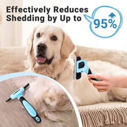 Pet Grooming Brush, Deshedding Tool for Dogs and Cats, Effectively Reduces Shedding by up to 95% for Pet