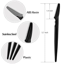 12 Pcs Eyebrow Razors, Face Razors Multipurpose, Exfoliating Dermaplaning Tools, Eyebrow Trimmers Shaver with Protective Cover, Facial Hair Removal for Women Men Body Use