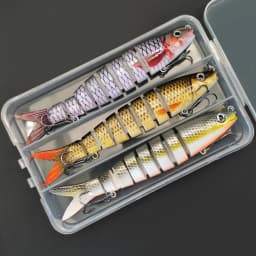 ANFS 3pcs Fishing Lure Kit-Realistic Design Swim Bait, Fishing Bait for Freshwater Saltwater Fishing, Angler Must Have