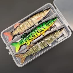 ANFS 3pcs Fishing Lure Kit-Realistic Design Swim Bait, Fishing Bait for Freshwater Saltwater Fishing, Angler Must Have