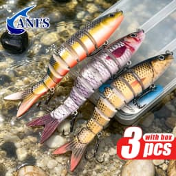 ANFS 3pcs Fishing Lure Kit-Realistic Design Swim Bait, Fishing Bait for Freshwater Saltwater Fishing, Angler Must Have