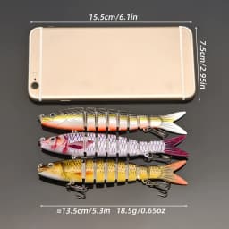 ANFS 3pcs Fishing Lure Kit-Realistic Design Swim Bait, Fishing Bait for Freshwater Saltwater Fishing, Angler Must Have