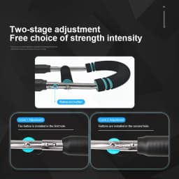Multifunctional Adjustable Spring Arm Twister Trainer U-Shape Arm Strength Device Home Chest Shoulder Workout Fitness Equipment