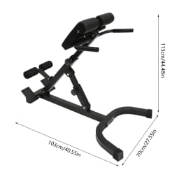 Multi-Functional Bench for Full All-in-One Body Workout – Hyper Back Extension Roman Chair Adjustable Ab Sit up Bench