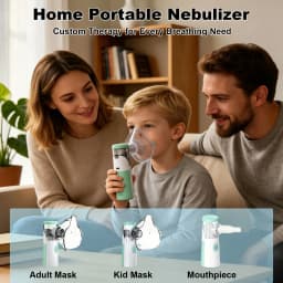Portable Nebulizer with Delicate, Efficient Atomization - Comfortable to Use, Featuring a High-Value Refined Design, Reusable, and Complete with Multiple Components, Nebulizer for Asthma, Nebulizer Machine for, Portable Nebulizer, Nebulizer for