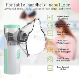 Portable Nebulizer with Delicate, Efficient Atomization - Comfortable to Use, Featuring a High-Value Refined Design, Reusable, and Complete with Multiple Components, Nebulizer for Asthma, Nebulizer Machine for, Portable Nebulizer, Nebulizer for