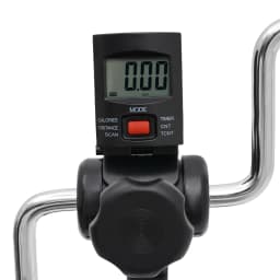Black Fitness Bike Pedal Exerciser with LCD Display Ergonomic Non-slip Pedals Non-slip Pads for Home Gym Cycling Training