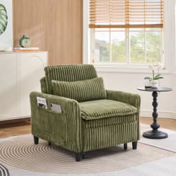 comfortable chair for Small apartment Bedroom space Balcony Small sofa bed Lazy Small sofa with a pillo Comfy Futon Couch