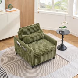 comfortable chair for Small apartment Bedroom space Balcony Small sofa bed Lazy Small sofa with a pillo Comfy Futon Couch
