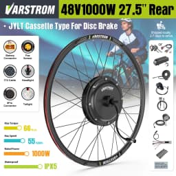 [US Sale] Bafang Rear Motor 48V 500W 750W 1000W Varstrom Wheel Hub Drive 26 Inch 20/27.5/28/29/700C Disc/V-Brake Cassette Rear Drop Out 132-142m