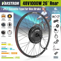 [US Sale] Bafang Rear Motor 48V 500W 750W 1000W Varstrom Wheel Hub Drive 26 Inch 20/27.5/28/29/700C Disc/V-Brake Cassette Rear Drop Out 132-142m