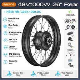 [US Sale] Bafang Rear Motor 48V 500W 750W 1000W Varstrom Wheel Hub Drive 26 Inch 20/27.5/28/29/700C Disc/V-Brake Cassette Rear Drop Out 132-142m