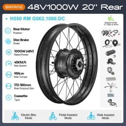 [US Sale] Bafang Rear Motor 48V 500W 750W 1000W Varstrom Wheel Hub Drive 26 Inch 20/27.5/28/29/700C Disc/V-Brake Cassette Rear Drop Out 132-142m