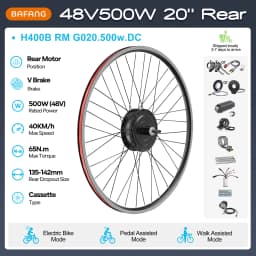 [US Sale] Bafang Rear Motor 48V 500W 750W 1000W Varstrom Wheel Hub Drive 26 Inch 20/27.5/28/29/700C Disc/V-Brake Cassette Rear Drop Out 132-142m