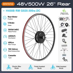 [US Sale] Bafang Rear Motor 48V 500W 750W 1000W Varstrom Wheel Hub Drive 26 Inch 20/27.5/28/29/700C Disc/V-Brake Cassette Rear Drop Out 132-142m
