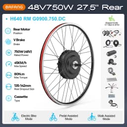 [US Sale] Bafang Rear Motor 48V 500W 750W 1000W Varstrom Wheel Hub Drive 26 Inch 20/27.5/28/29/700C Disc/V-Brake Cassette Rear Drop Out 132-142m
