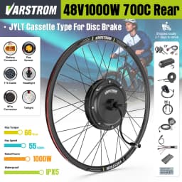 [US Sale] Bafang Rear Motor 48V 500W 750W 1000W Varstrom Wheel Hub Drive 26 Inch 20/27.5/28/29/700C Disc/V-Brake Cassette Rear Drop Out 132-142m