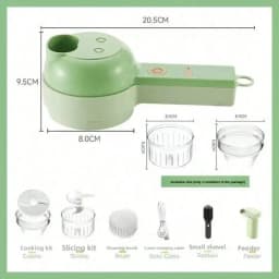 Family New Multi-Functional Household Vegetable Cutter, Cooking Food Supplement Machine, New Wireless Electric Vegetable Chopper, Garlic and Meat Grinder, An Essential Helper for Home