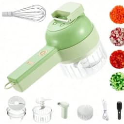 Family New Multi-Functional Household Vegetable Cutter, Cooking Food Supplement Machine, New Wireless Electric Vegetable Chopper, Garlic and Meat Grinder, An Essential Helper for Home