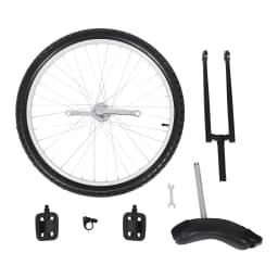 24“ One-Wheel Bike, Height Adjustable Unicycle with Anti-Skid Alloy Rim and Curved PU Seat Outdoor Unicycle for Adults Kids Outdoor Sports Fitness Exercise