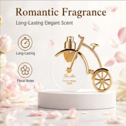 Bicycle-shaped lady perfume 25 ml - High-end, long-lasting floral and fruity fragrance spray - Decorative perfume as a gift. Ideal gift for girlfriend, wife on Valentine's Day or birthday.