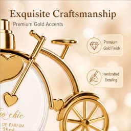 Bicycle-shaped lady perfume 25 ml - High-end, long-lasting floral and fruity fragrance spray - Decorative perfume as a gift. Ideal gift for girlfriend, wife on Valentine's Day or birthday.