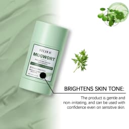 40g Mugwort Face Clay Mask Deep Moisturizing Cleaning Pores Remove Blackhead Smoothing Skin Soothing Discomfort Glowing Facial Mud Mask Stick