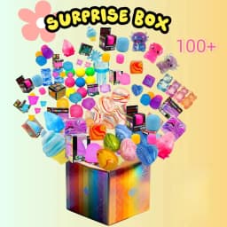 100+ Squishy Blind Box, Surprise Fidget Toy Pack with Multiple Textures Anti-Anxiety Stress Relief Squishies Set for Kids Adults