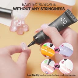 Press-on Nails Glue, Diamond Glue for Nail Accessories, Metal Jewelry Strong Adhesive, Non-dripping Press-on Nails Specialized Glue