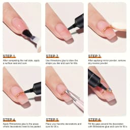 Press-on Nails Glue, Diamond Glue for Nail Accessories, Metal Jewelry Strong Adhesive, Non-dripping Press-on Nails Specialized Glue